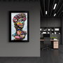 Wallity Pintura Decorativa de Vidrio Templado Multicolor 46 x 72 cm